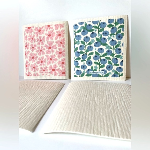 Berry + Cream Swedish Dish Towel | 4-Pack - Picture 2 of 7